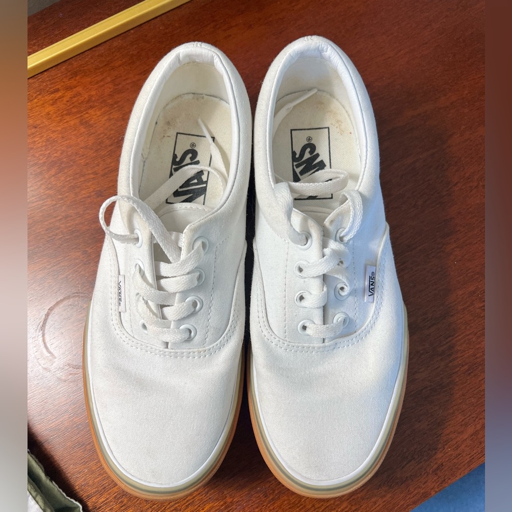 White Platform Vans Size Women’s 7.5